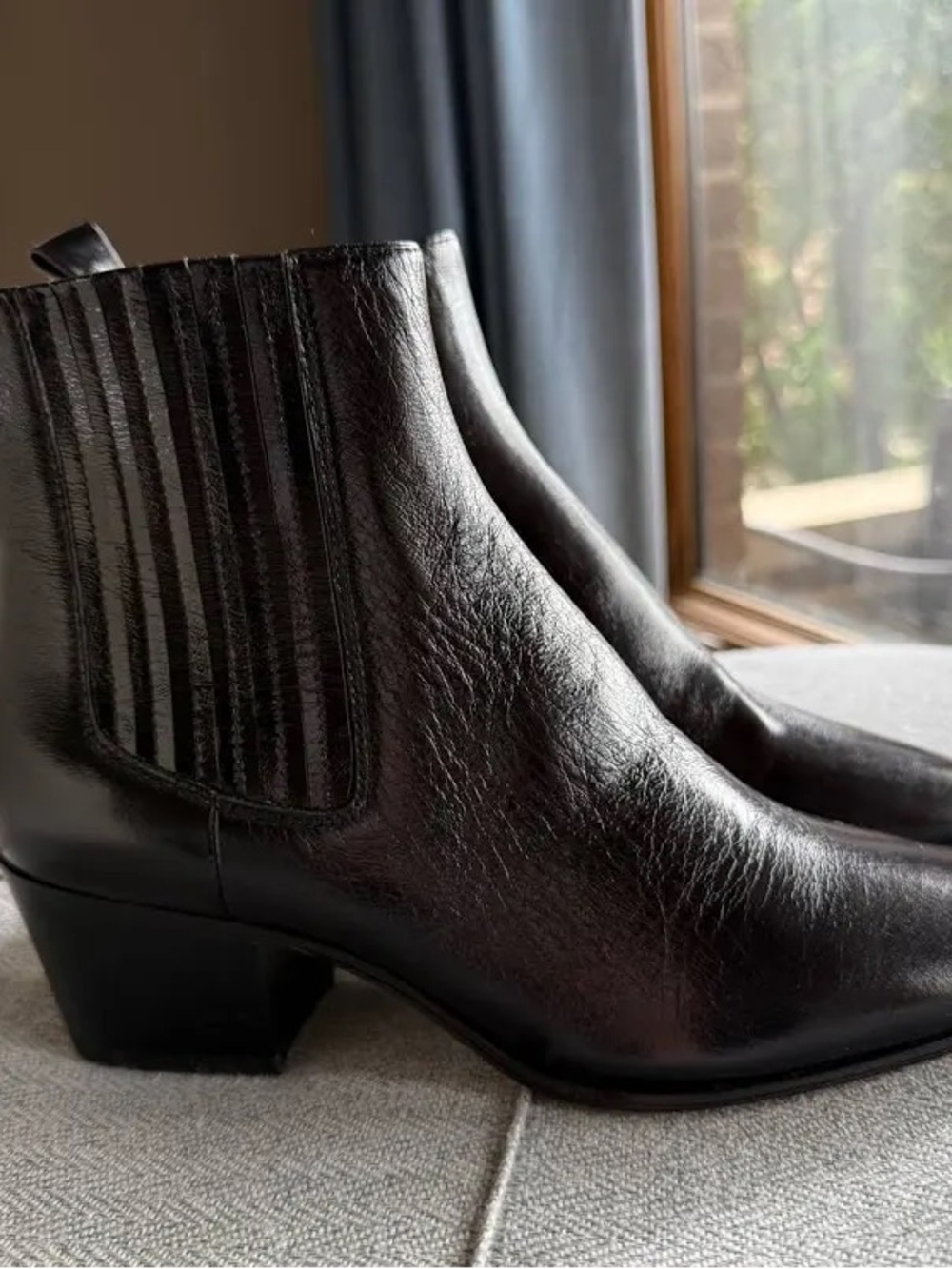 PAIGE Women's Lyra Pointed Toe Chelsea Boot - womens size 8